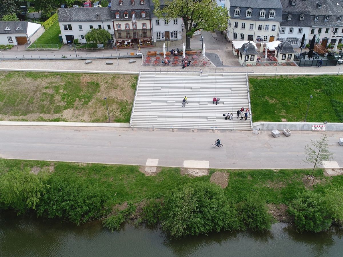 Sanierung Hochwasserschutz-Deich in Trier